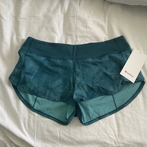 NWT Lululemon Speed Shorts 2.5” - size 10